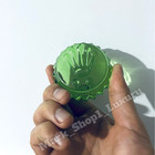 ROLEX Triplock Italian Green Glass Paperweight Green Crystal Moon Cake Salviati — photo 5