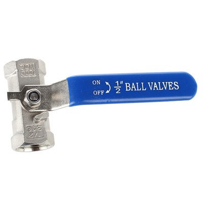 1/2'' Lever Female/Female  Valves Long Handle 316 Stainless Steel WOG1000 O9G5