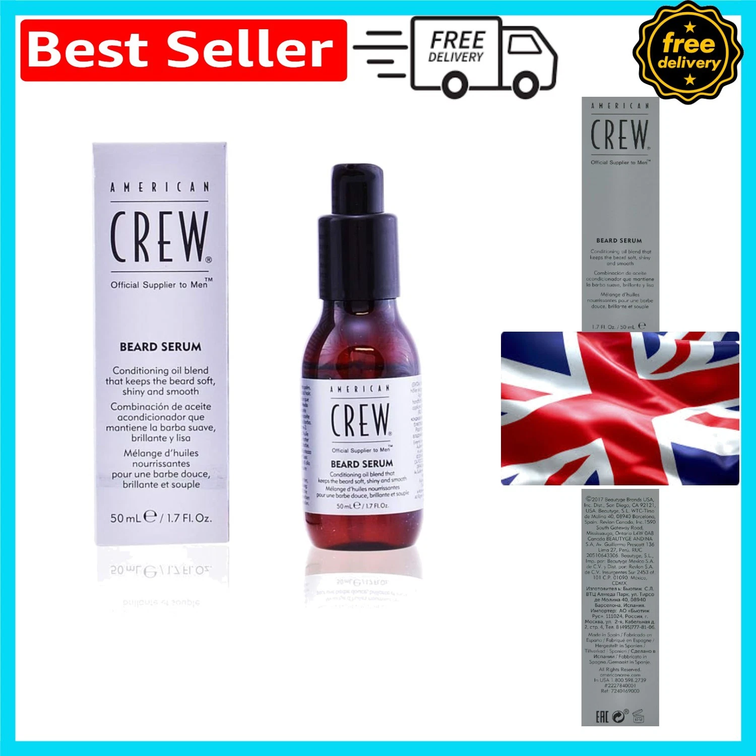 Unscented Beard Serum - 50ml of Pure Nourishment for All Hair Types
