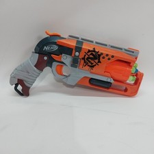 NERF Zombie Strike HammerShot Blaster Orange Tested Working