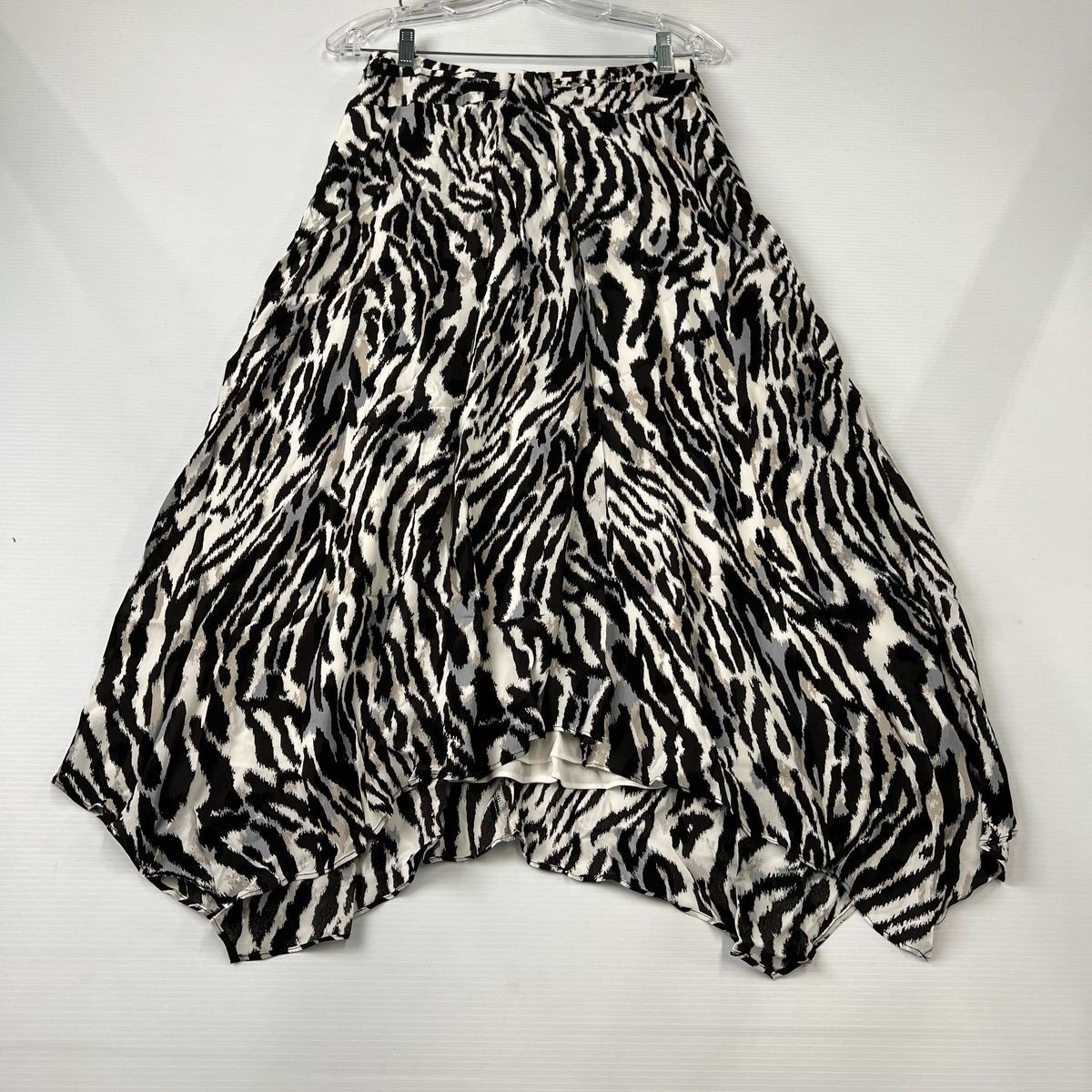 WHITE HOUSE BLACK MARKET Leopard Midi Skirt Women's Size XS Leopard