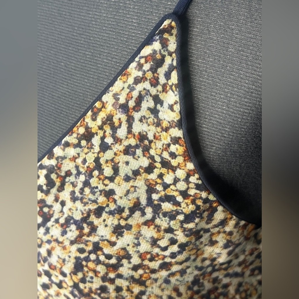 ZARA Basic Sz XS Multicolor Abstract Dot Cami Top… - image 8