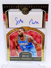 2017-18 Panini Cornerstones Sindarius Thornwell Rookie Auto Gold /10 