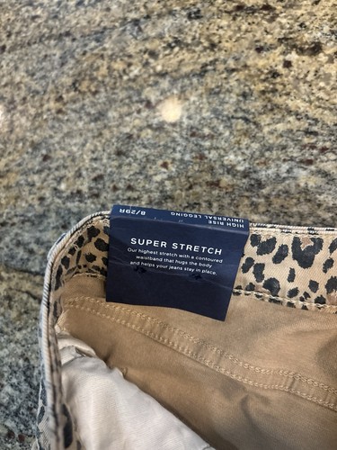 NWT GAP Universal Legging Women's 8/29R Leopard Stretch Denim Jegging High Rise - Picture 5 of 8