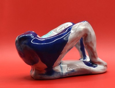 ''A Half of Mannequin'' - Expensive Original Clay sculpture, hand made & glazed.