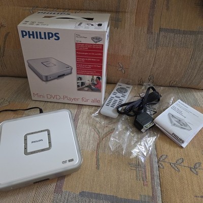 Philips Mini DVD-Player PET 100 / 12 CD,MP3,JPEG,SVCD,DVD/CD+RW SCART-Anschluß