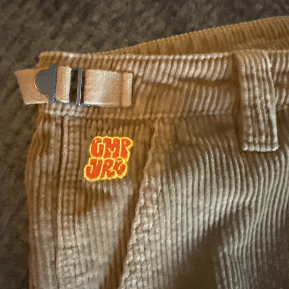 Pantalones cargo vintage Y2K EMPYRE relax holgados tostados pana para hombre 30x28 estilo Jnco Foto 4 de 4