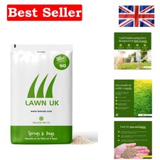 Sprogs & Dogs Grass Seed - 1kg for Quick Lush Lawn, Ideal for Kids & Pets 17.99 per kilo