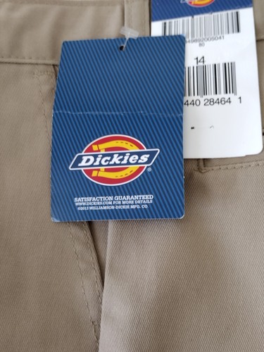 NWT BOYS DICKIES FLAT FRONT PANT Sz 14 CLASSIC FIT STRAIGHT LEG ADJUSTABLE WAIST - Picture 9 of 17