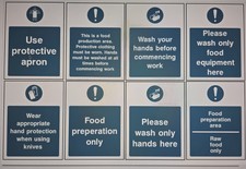 Food Processing & Hygiene Mixed 8's Lables Stickers