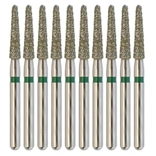 Dental Diamond Burs Round End Taper 856/018C Coarse Green FG High Speed Burr