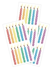 Crafts Stickers Slim Birthday Candles Real Look Flames Colorful Twists Repeats