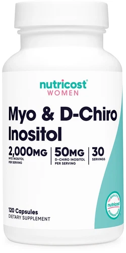 Nutricost Myo Inositol & D-Chiro Inositol for Women 2000mg, 120 Capsules