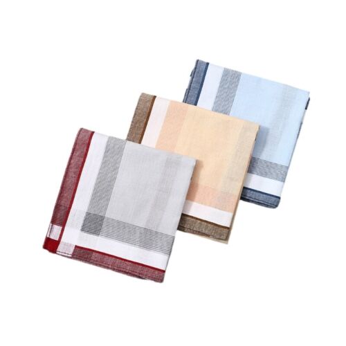 Pocket Handkerchief for Wedding Party Striped Hankies for Husband Dad Grandfathe - Picture 12 of 14