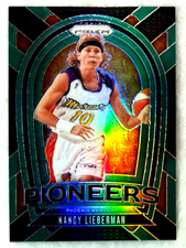 Nancy Lieberman 2024 Panini Prizm WNBA Pioneers Green Prizm Insert-#3  Mercury