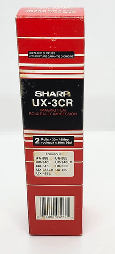 Sharp UX-3CR Imaging Film For UX-300 UX-305 UX-460 New Open Box 2 PK - Picture 6 of 12