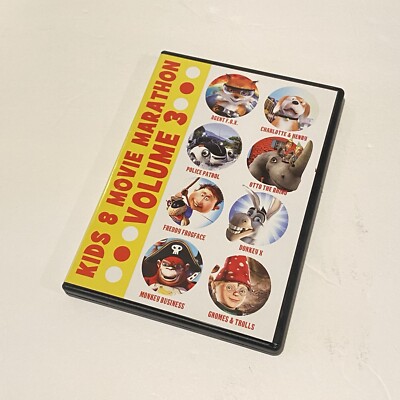 Kids 8 Movie Marathon Volume 3 DVD 2 Disc Set 2015 New Not Sealed