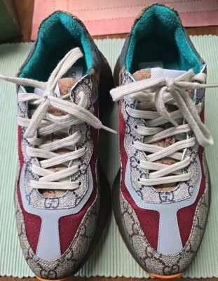 Authentic Gucci Rhython Men Sneakers 9.5