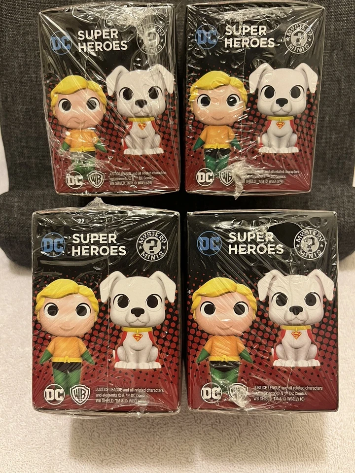Funko - Mystery Minis: DC Comics Super Heroes Figuras Vinilo Lote De 4 NUEVO EN CAJA SELLADO Foto 3 de 4