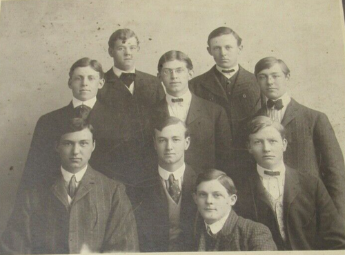 1890s Handsome Young Men Cabinet Photograph San Francisco Frederick Bushnell - Picture 2 of 4