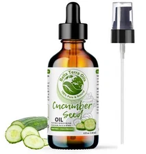 Organic Cold-Pressed Cucumber Seed Oil 100% Pure Skin Care Hair Face Moisturizer