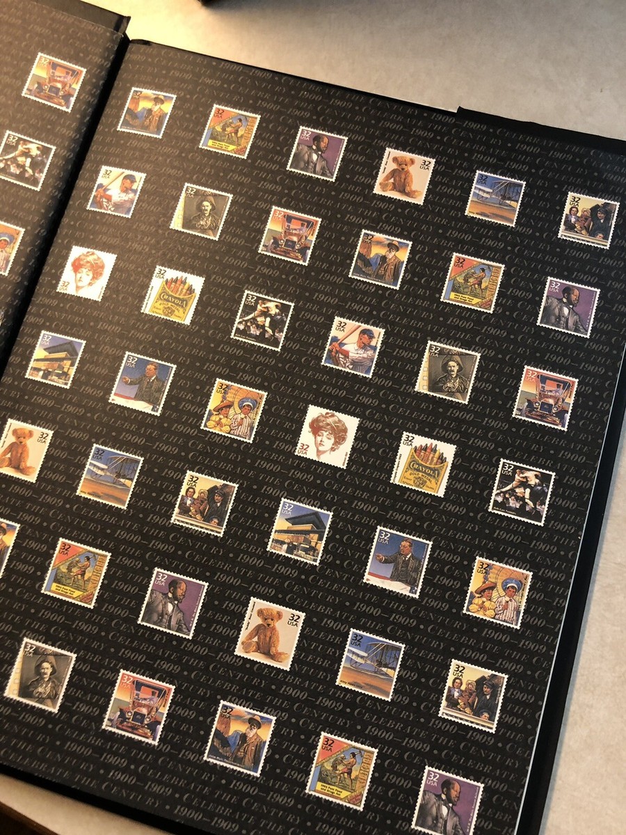 Celebrate The Century 100 Years of Stamps 10 Hard Back Books Box
