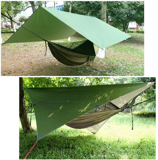 Camping Hammock with Mosquito Net and Tarp Rain Cover for Travel Outdoor Hiking Camping Hammock with Mosquito Net and Tarp Rain Cover for Travel Outdoor Hiking