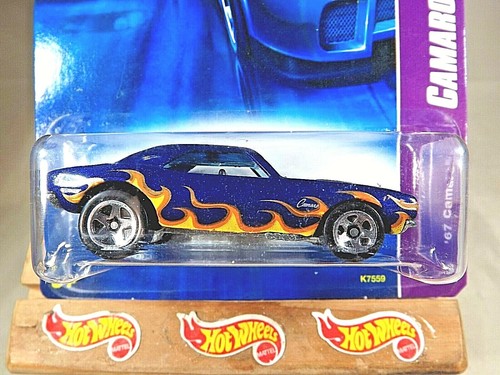 2007 Hot Wheels #42 Camaro Series 2/4 '67 CAMARO Blue w/Chrome 5 Spoke Wheels - Picture 2 of 5