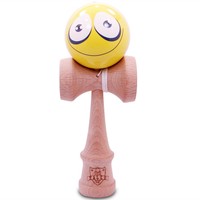 Kaleb Kendama With Yellow Face Ball And Extra String on sale Kaleb Kendama With Yellow Face Ball And Extra String on sale