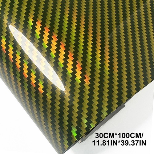 9D Holographic Car Wrapping Film High Carbon Gloss Fiber Auto Sticker Decal Film - Picture 23 of 28