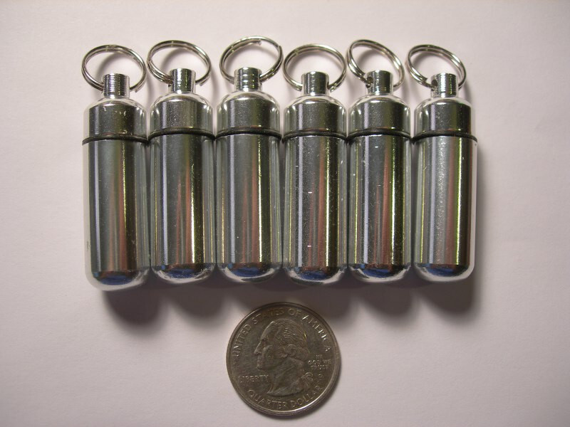 24 Micro Cache Container Geocache Geocaching Bison Tube 24 Metal & 24 ...