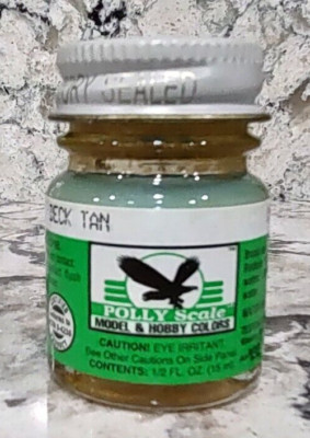 FLOQUIL POLLY SCALE MODEL & HOBBY COLORS PAINT - .5oz .5 OUNCE - DECK TAN
