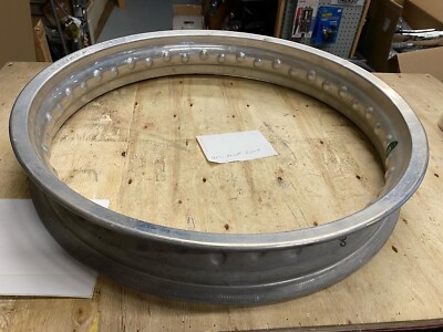NOS Akront Wheel Rim Aluminum 2.50x19 Undrilled Cafe Racer Harley Motorcycle