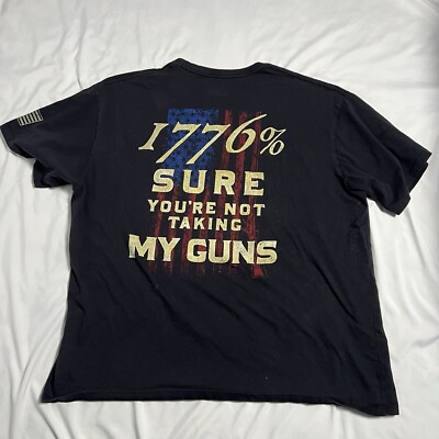 Cabelas 1776 Not Taking My Guns Second Amendment Mens Patriotic Graphic T Shirt