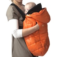 7am Enfant Pookie Poncho Light Baby Bunting Bag, Orange Peel 7am Enfant Pookie Poncho Light Baby Bunting Bag, Orange Peel