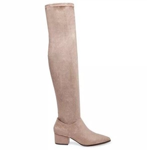 carli over the knee block heel boots