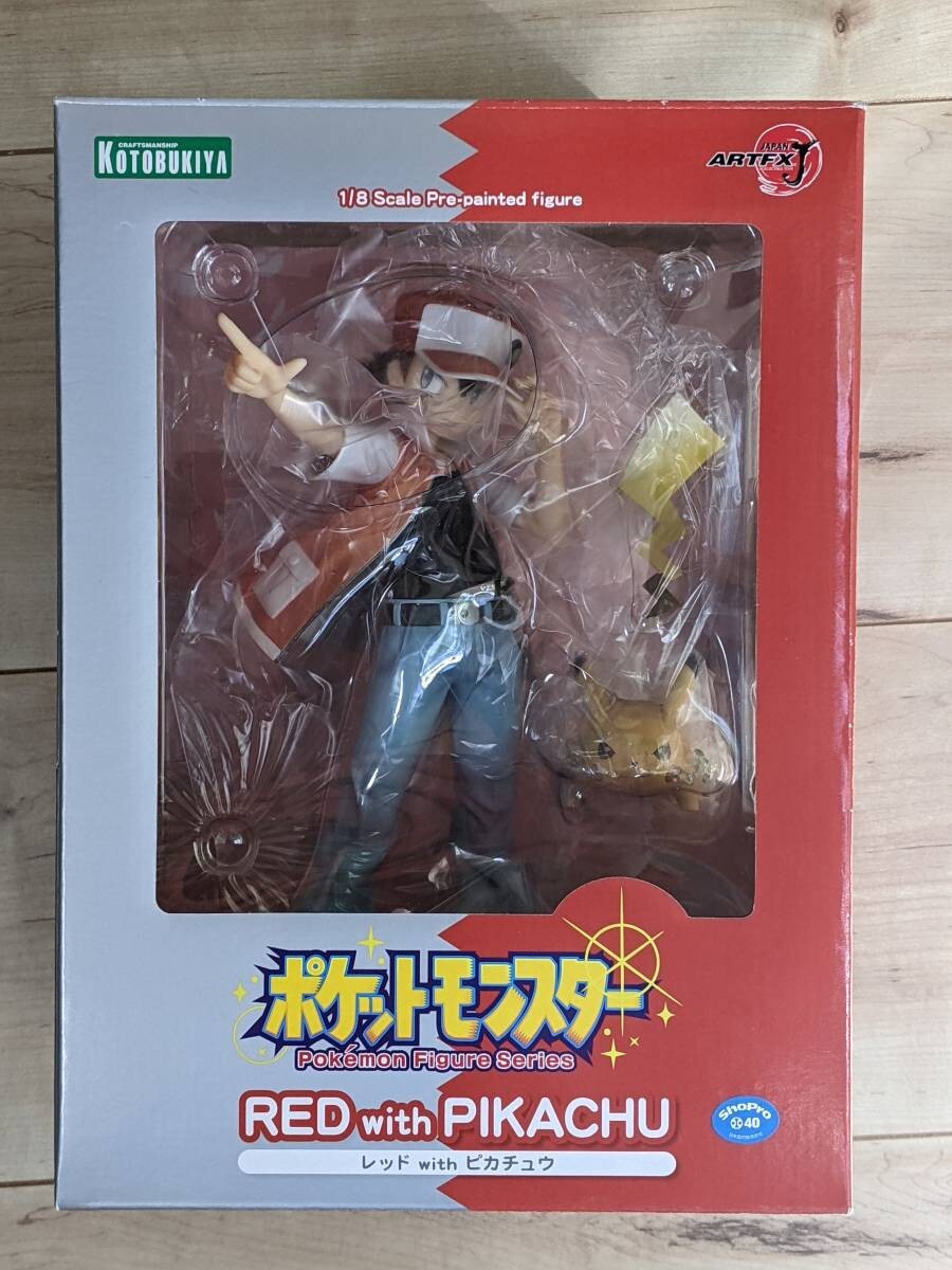 Pokemon Red with Pikachu 1/8 PVC Figure Kotobukiya ARTFX J Pokemon Red with Pikachu 1/8 PVC Figure Kotobukiya ARTFX J