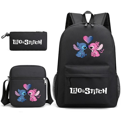 Backpack Schoolbag Lilo & Stitch School Bag Travel Rucksack Lunch Travel Bag UK - Picture 11 of 18
