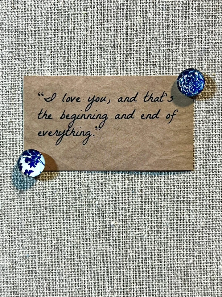 Prendedores decorativos florales azules blancos - chinoiserie inspirados en chinoiserie Foto 4 de 4