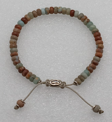 M. Cohen men's / unisex silver and multicolored stone bracelet sterling 925 - Picture 7 of 11