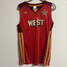 Vintage ADIDAS 2011 WEST All Star Game Red Large Jersey Womens WNBA