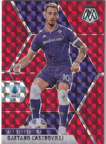 Panini Mosaic 2020-21 Serie A No. 7 Gaetano Castrovilli Red Mosaic Prizm