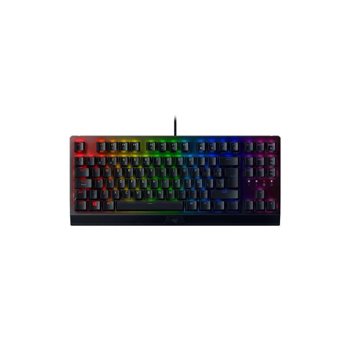 Tastiera per Giochi Razer BlackWidow V3 TKL Qwerty in Spagnolo Nero LED RGB