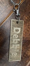 Personalized wooden keychain