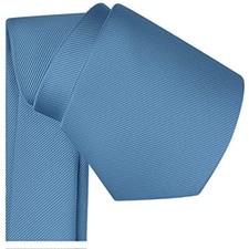 Branduce 3.15"  8cm  Men's Solid Color Formal Woven Necktie  Gift Box Dusty Blue