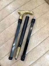 Men-Women-Wooden Walking Stick Cane With Beautiful Hand Carved Brass Design