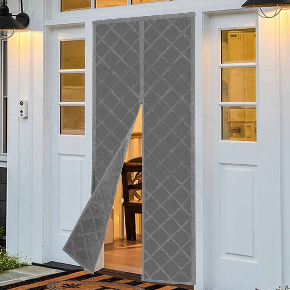 Capas de porta cortina de porta com isolamento térmico magnético à prova d'água - Imagem 4 de 4