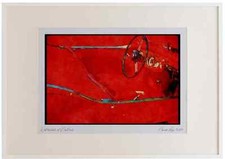 465068 Austin Healey Interior Watercolour Picture Frame Ltd Ed A3