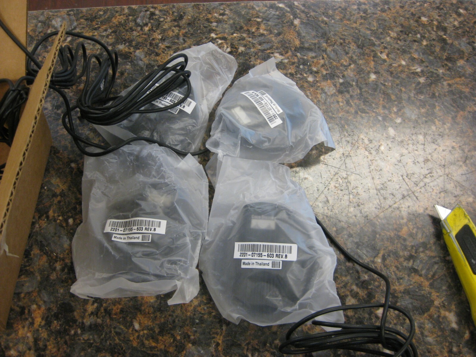 Lot (4) NEW Cisco Conference External Microphone Mics 2201-07155-603 w/ Cables