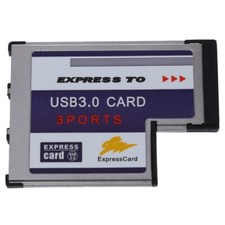 3 Port USB 3.0 Express Card 54mm PCMCIA Express Card for Laptop NEW J5Z3Z3